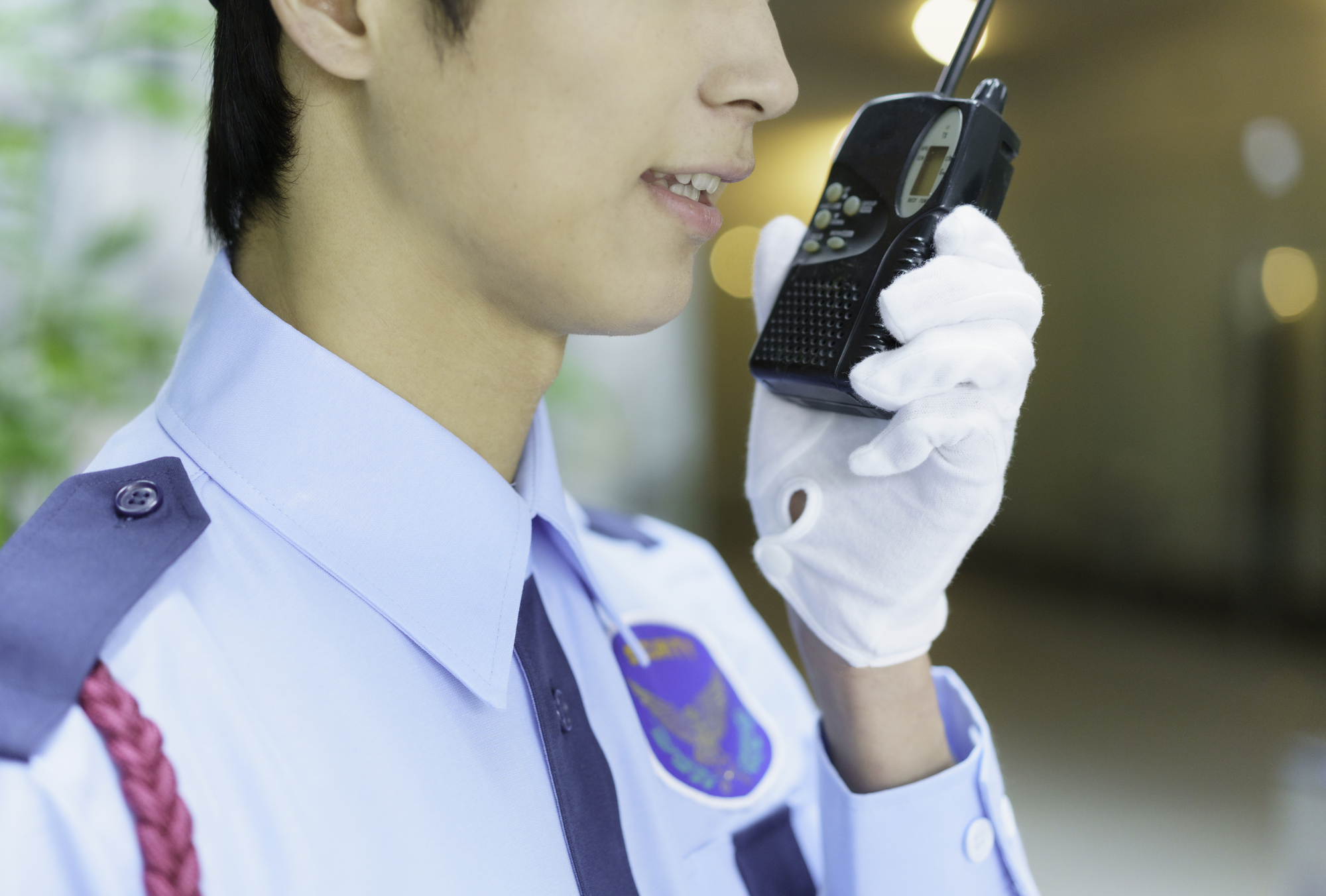 不審者の発見、連絡業務