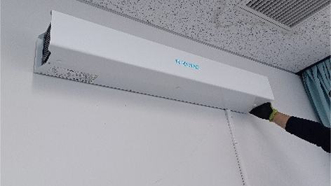 居室の殺菌灯設置